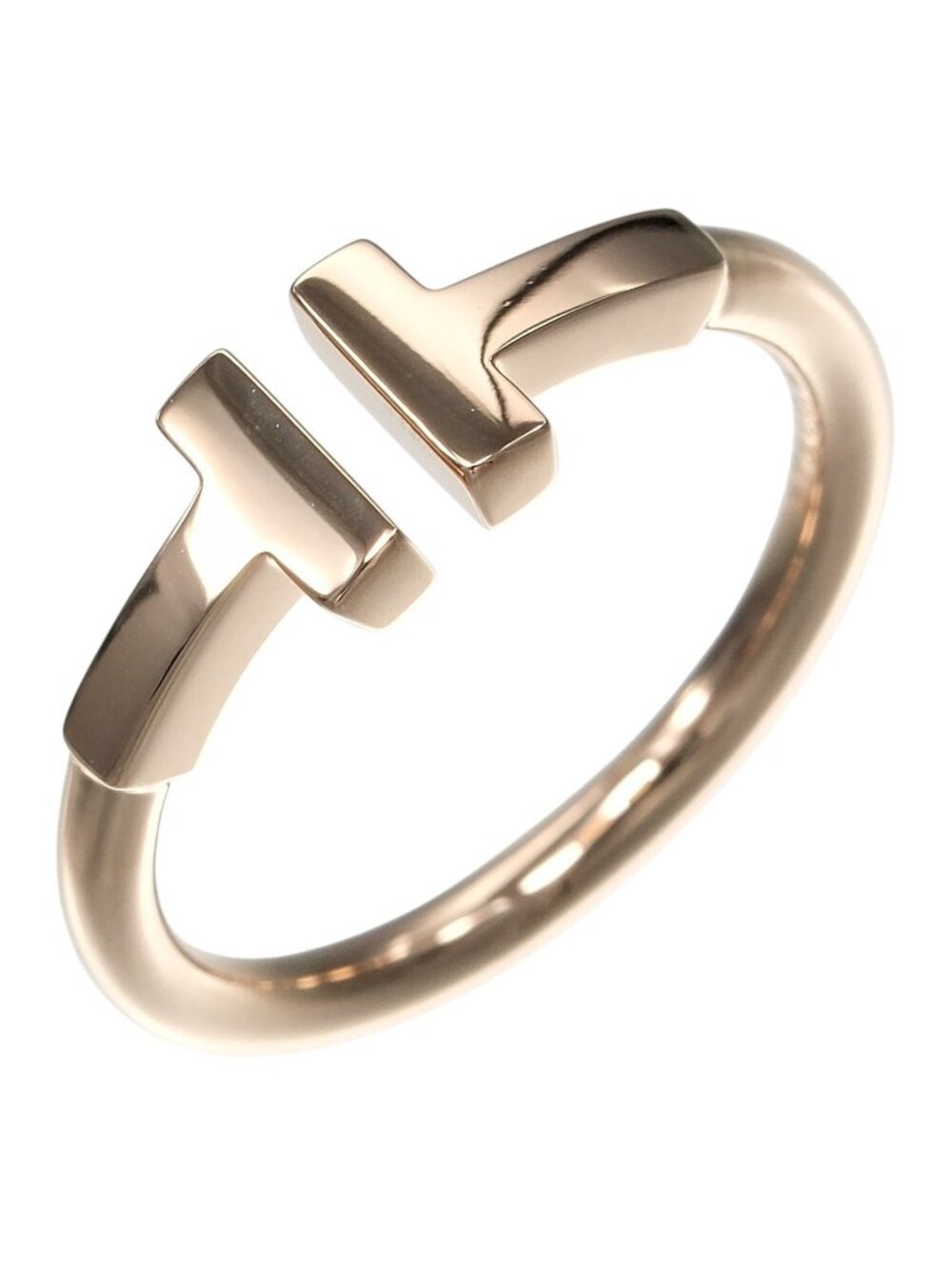 Tiffany & Co T Wire 18k Pink Gold Ring